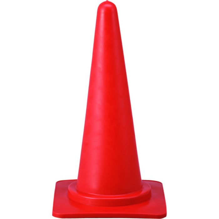 緑十字 カラーコーン 赤 高さ700mm RC-1R ベース385mm角 ポリエチレン製(Tcode:1127570)
