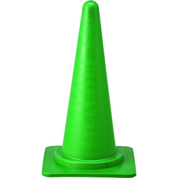 緑十字 カラーコーン 緑 高さ700mm RC-1G ベース385mm角 ポリエチレン製(Tcode:1127568)