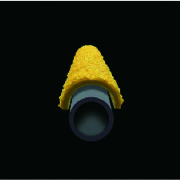 セーフガード はしご用滑り止めカバー Ф25×405mm ラウンド型 黄(Tcode:2067825)