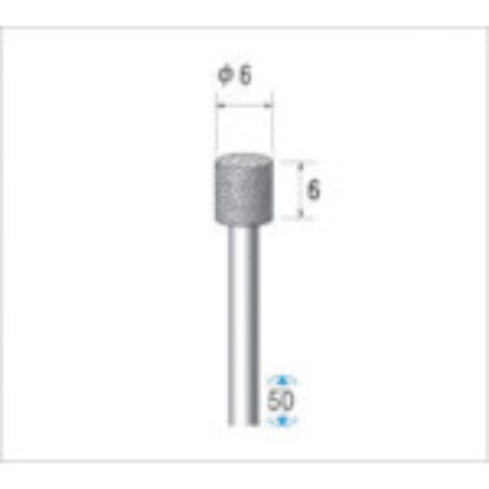 ナカニシ 電着CBNバー#140 刃径6×50L(Tcode:4759699)