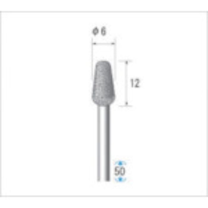 ナカニシ 電着ダイヤモンドバー 刃径6mm(Tcode:4760140)
