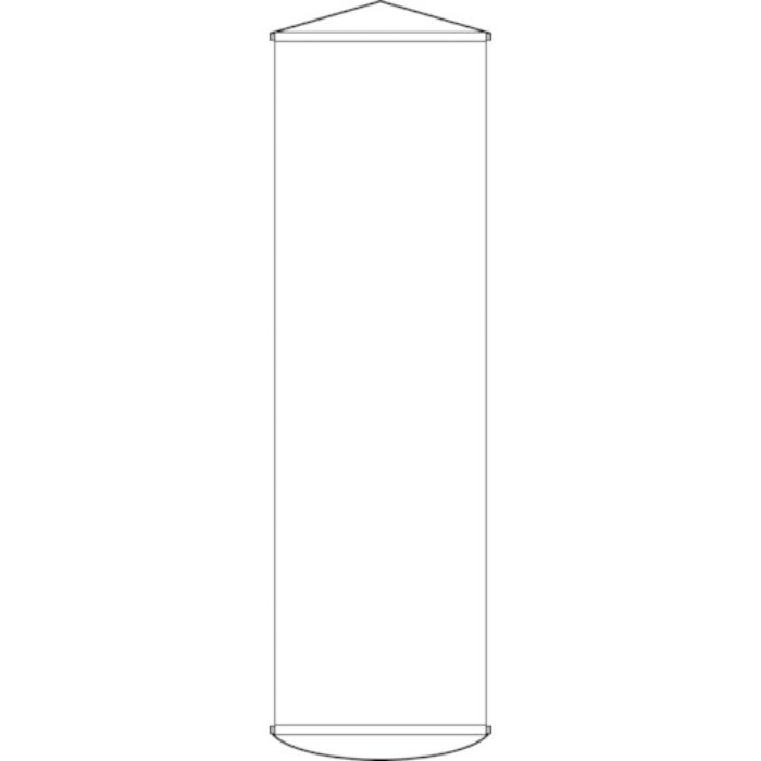 緑十字 垂れ幕(懸垂幕) 白無地タイプ 幕100(白) 1500×450mm ナイロンターポリン(Tcode:8149412)