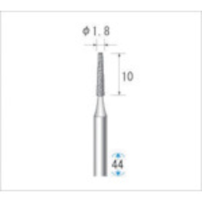 ナカニシ 電着ダイヤモンドバー 刃径1.8mm(Tcode:4760662)