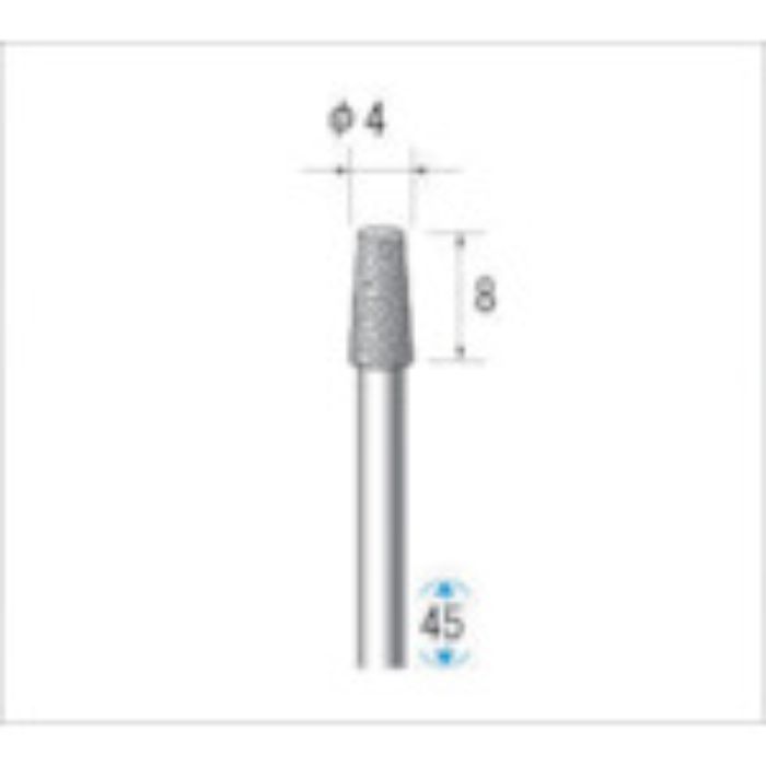 ナカニシ 電着ダイヤモンドバー 刃径4mm(Tcode:4760689)