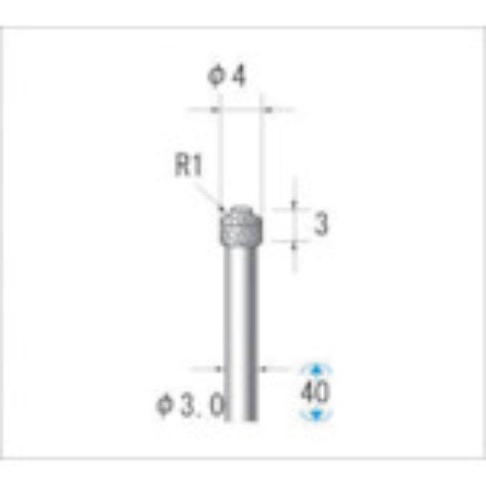 ナカニシ 電着ダイヤモンドバー 刃径4mm(Tcode:4760727)