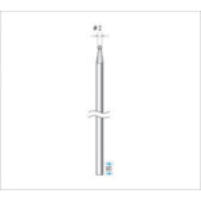 ナカニシ 電着ダイヤモンドバー 刃径2mm(Tcode:4760735)