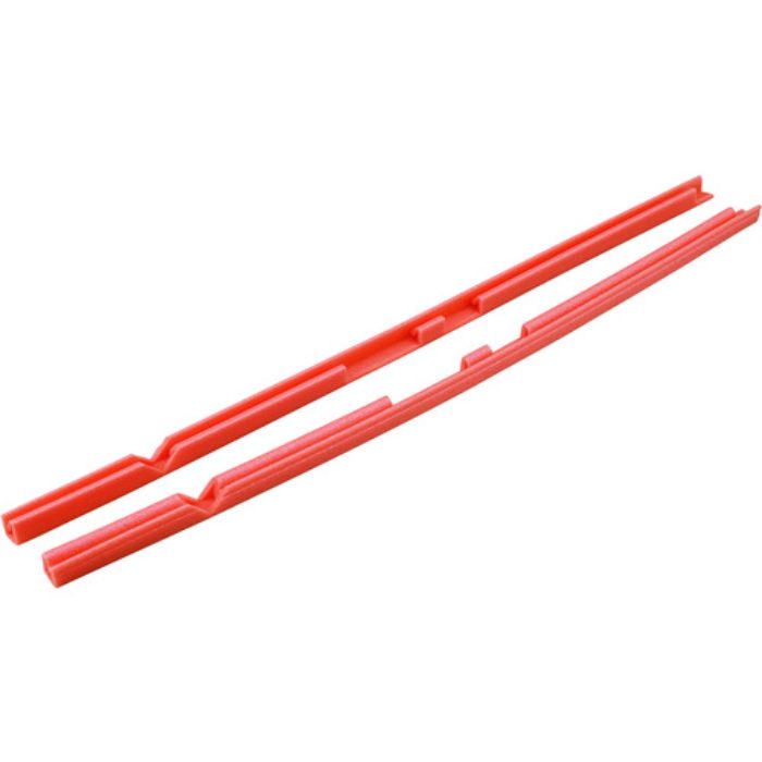 緑十字 工事看板用カバー オレンジ 2本1組(左枠用×1本、右枠用×1本) PKK-YR 長さ:1700mm 有効幅:10〜40mm ポリエチレン製(Tcode:1479792)