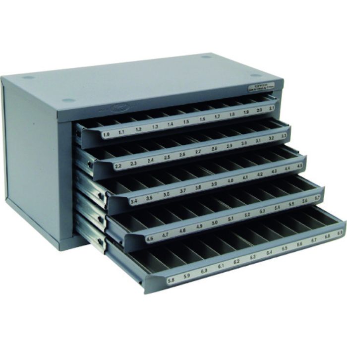 ヒューイット ドリル専用キャビネット【1.0〜6.9mm/0.1とび】(Tcode:2029332)