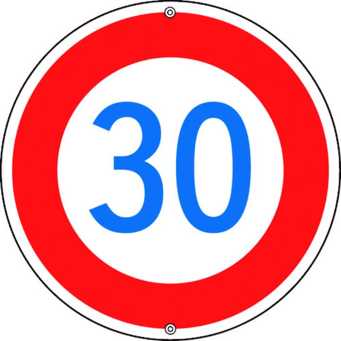 緑十字 道路標識・構内用 制限速度30キロ 道路323-30K 600mmΦ スチール(Tcode:8149566)