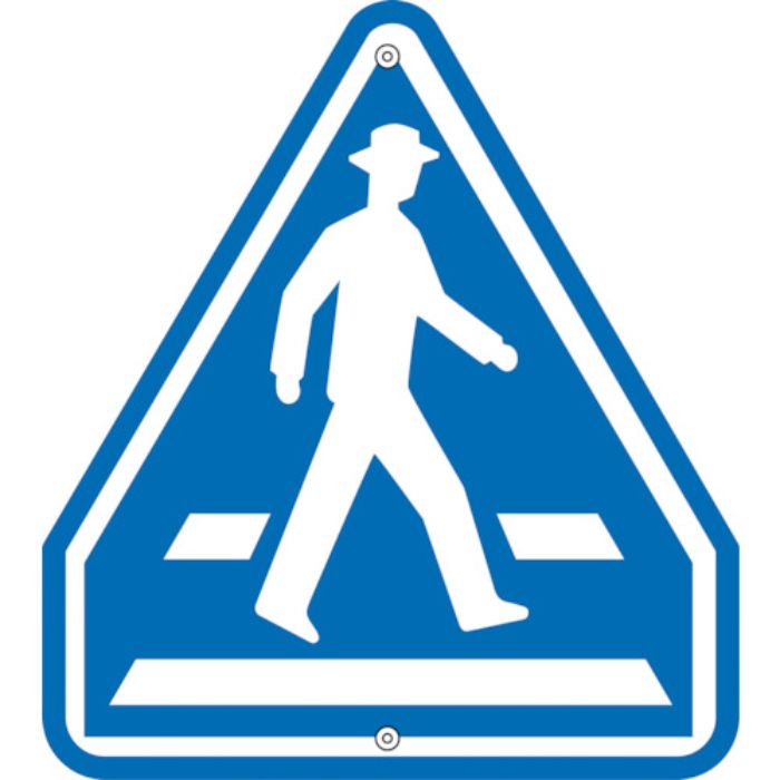 緑十字 道路標識・構内用 横断歩道 道路407-A 685×600mm スチール(Tcode:8149574)