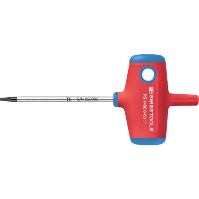 PBスイスツールズ クロスハンドル ヘクスローブレンチ 刃先T6(Tcode:5453920)