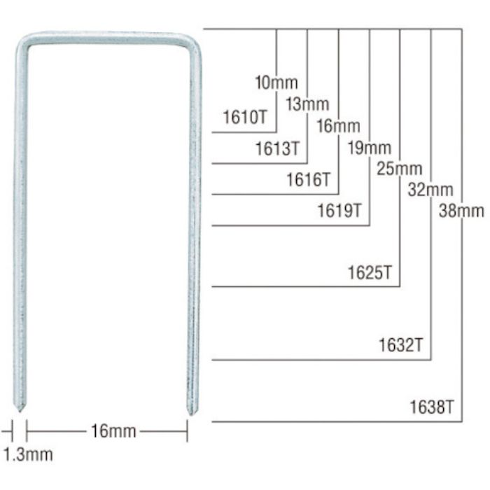 MAX Tステープル 肩幅16mm 長さ32mm 4800本入り(Tcode:1760340)