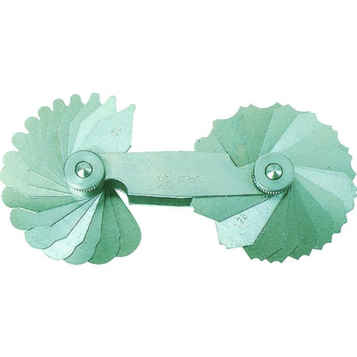 TRUSCO ラジアスゲージ 測定範囲1.0〜7.0 34枚組(Tcode:2295407)