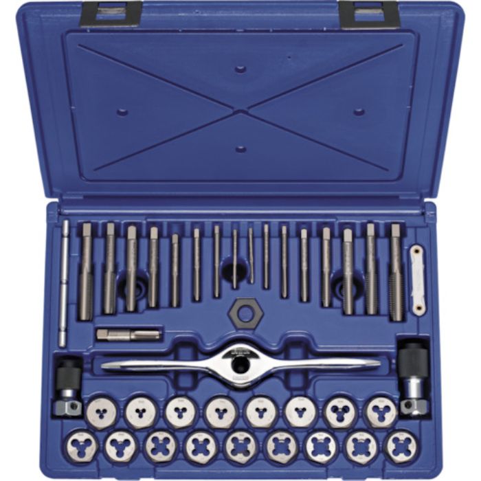 IRWIN ねじ山修正工具 PTSタップダイスセット(NC、NF、NPT) 40pcs(Tcode:1113662)