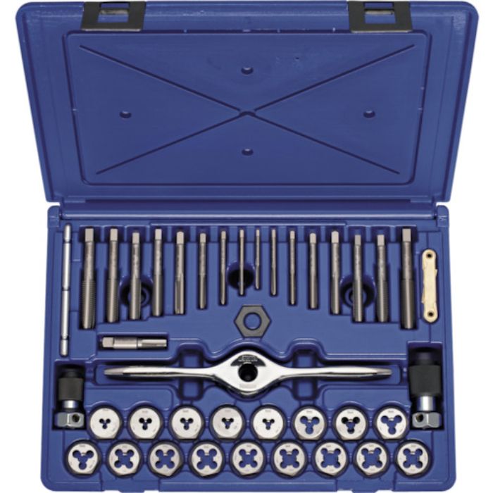 IRWIN ねじ山修正工具 PTSタップダイスセット(メートルネジ、BSP) 40pcs(Tcode:1113661)