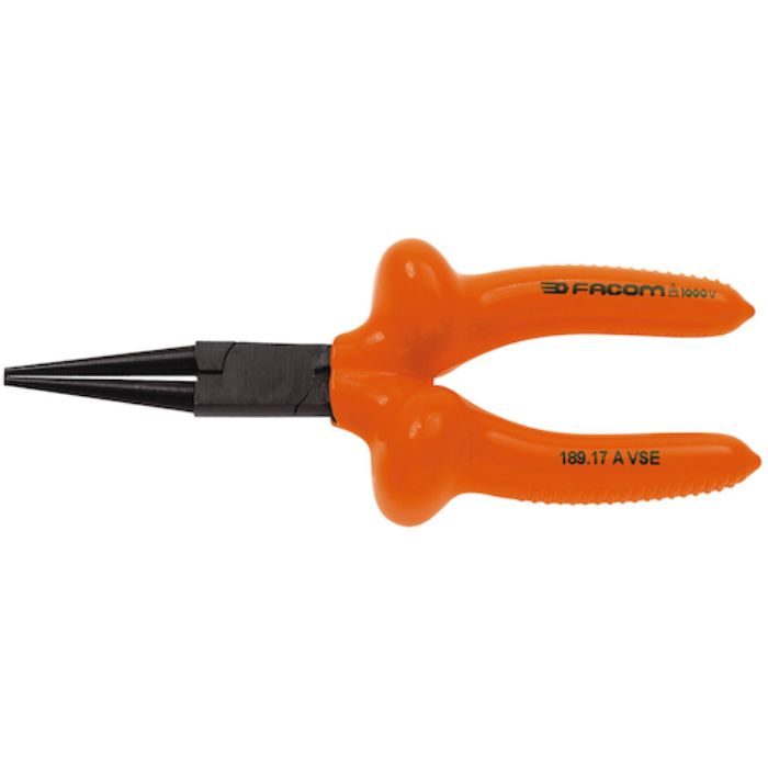 FACOM 絶縁工具 ラウンドノーズプライヤ 170mm(Tcode:3449595)