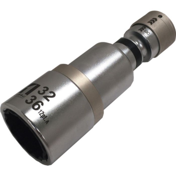 MUSTTOOL QCソケット ダフソケット 32/36 首振 12角 IM-4W3236IUN-12K(Tcode:2314016)
