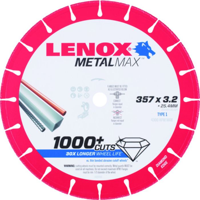 LENOX メタルマックス357mm(Tcode:1364630)