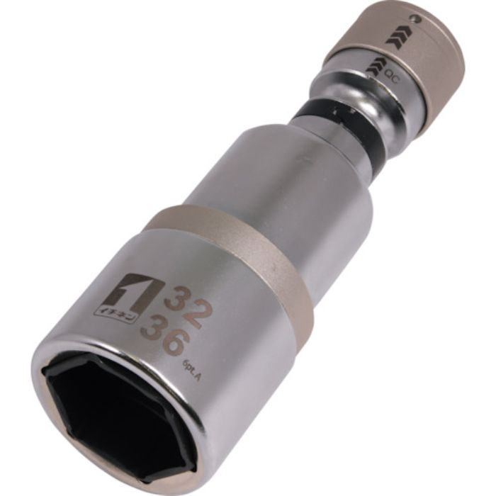 MUSTTOOL QCソケット ダブルソケット 32/36 首振 6角 IM-4W3236IUN-6K(Tcode:2314047)