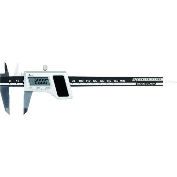 シンワ デジタルノギス150mm ソーラーパネル(Tcode:3979369)