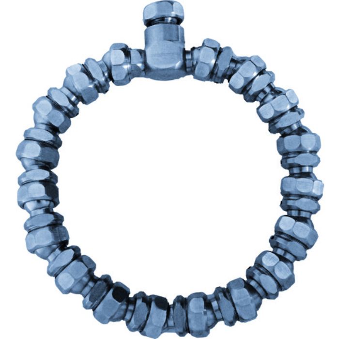 ヒルトライン ステンレス製クーラントホース(1/4ホースシステム)用サークルシャワーノズルセット(Tcode:1609093)