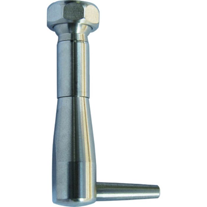 ヒルトライン ステンレス製クーラントホース(1/4ホースシステム)用90°丸ロングノズル55L 先端ノズル交換式5L・10L・20L各1個付(Tcode:1609082)