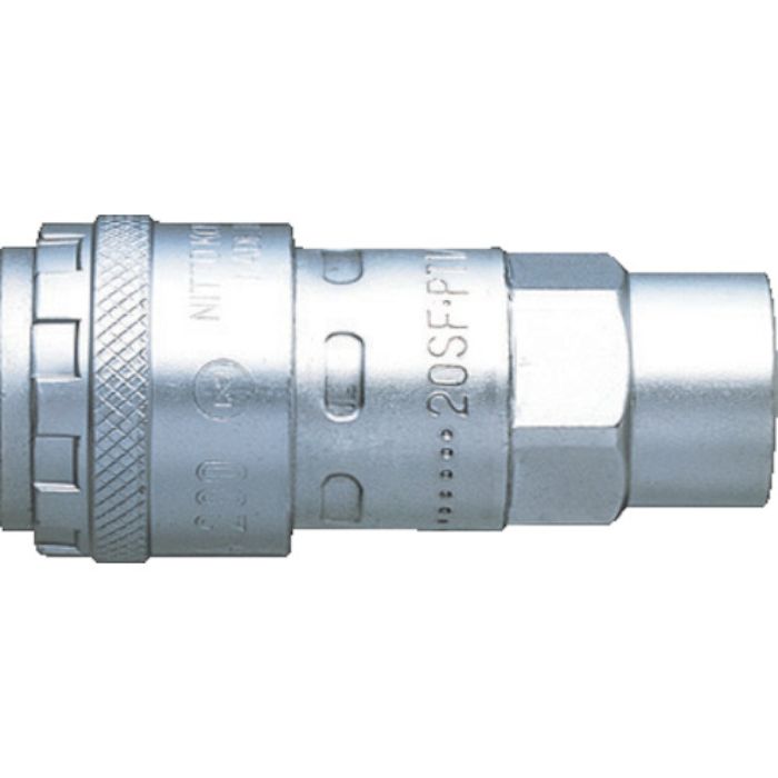 日東 おねじ取付用ソケット ハイカプラ200 鋼鉄製 相手側取付ねじサイズR1/4(71210)(Tcode:1130871)