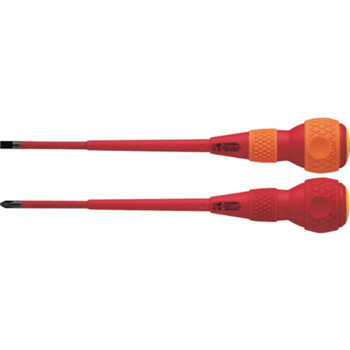 VESSEL ボールグリップ絶縁ドライバー2本組 +2/-6×150mm 各1本 202PS-2(Tcode:2310892)