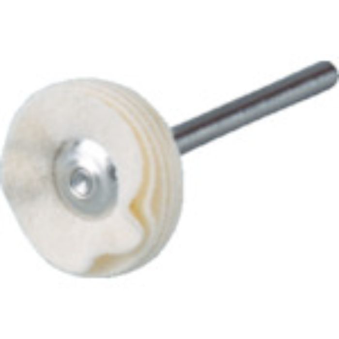 TRUSCO 平型ブラシ ネオセーム 合成皮革 外径Φ20X軸長40X軸Φ3(Tcode:8191769)