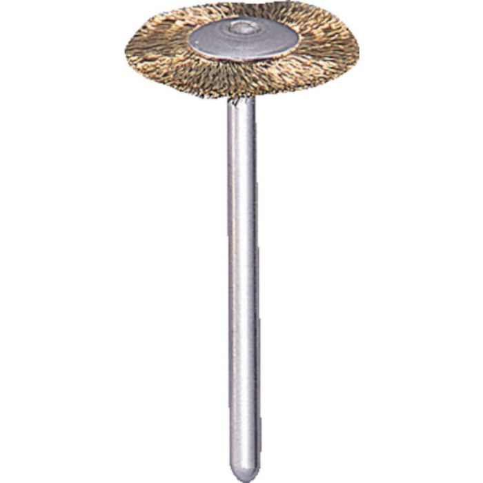 TRUSCO 平型ブラシ 真鍮 線0.1X外径Φ20X軸Φ3(Tcode:2167611)