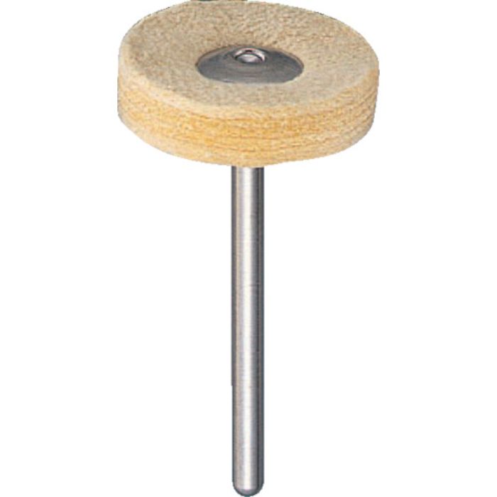 TRUSCO 平型ブラシ フランネル 布 外径Φ20X軸長40X軸Φ3(Tcode:2168359)