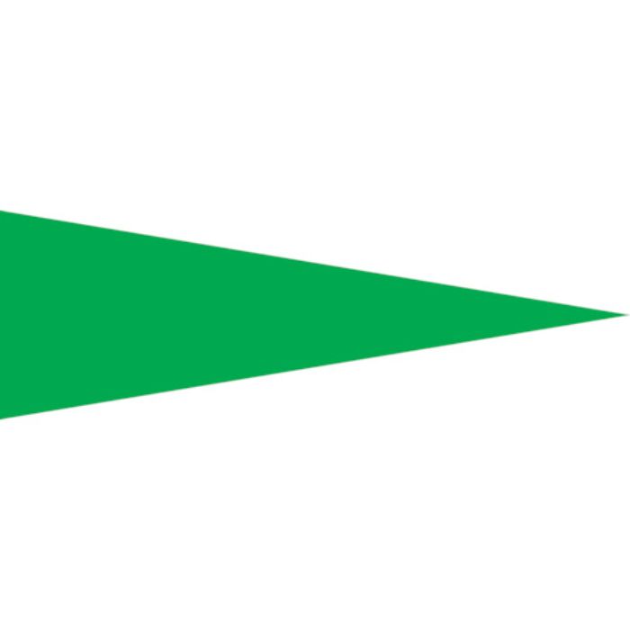 緑十字 マーキング用ステッカー(ゲージマーカーステッカー) 緑 マーキング-515G 5×15mm三角 100枚組 PET(Tcode:8151311)