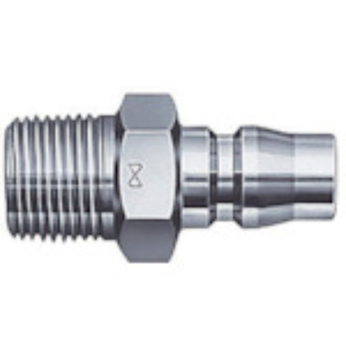 日東 ハイカプラ鋼鉄製(めねじ取付用プラグ)相手側Rc1/4 耐圧力2.0Mpa(00282)(Tcode:1130684)