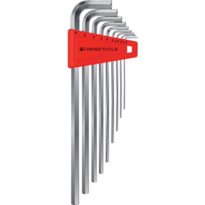 PBスイスツールズ ロング六角棒レンチセット (パックナシ)(Tcode:8571235)