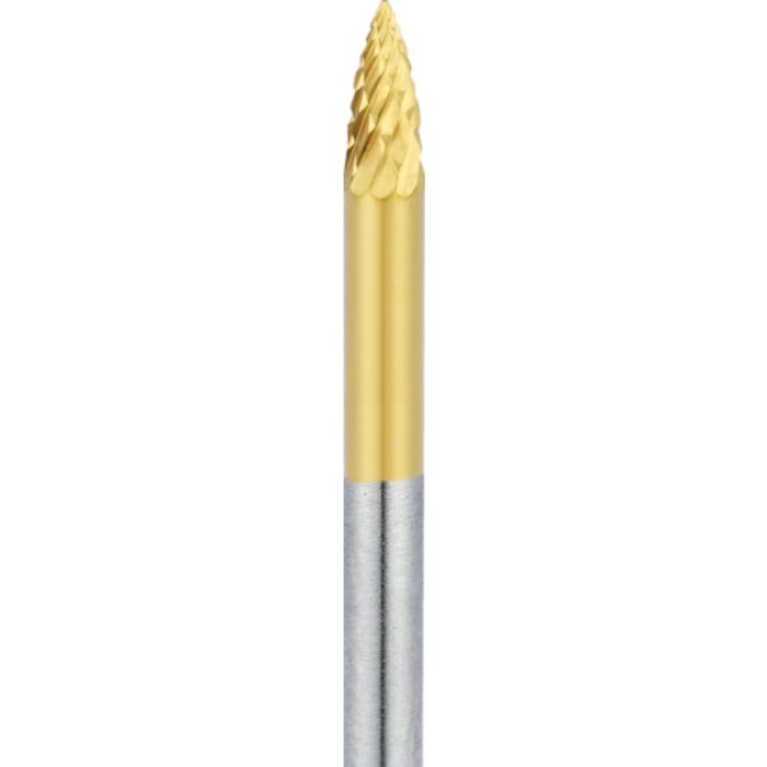 ナカニシ チタンコート超硬カッター テーパー(オール超硬)刃径3mm 刃長6mm(Tcode:3111962)
