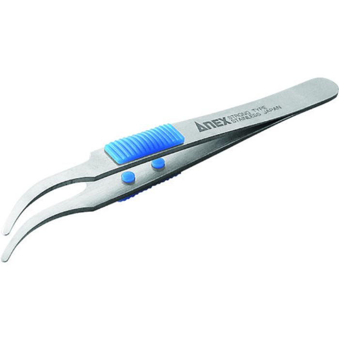 アネックス ラバーグリップ付ステンレスピンセット先丸鷲型120m(Tcode:8585896)