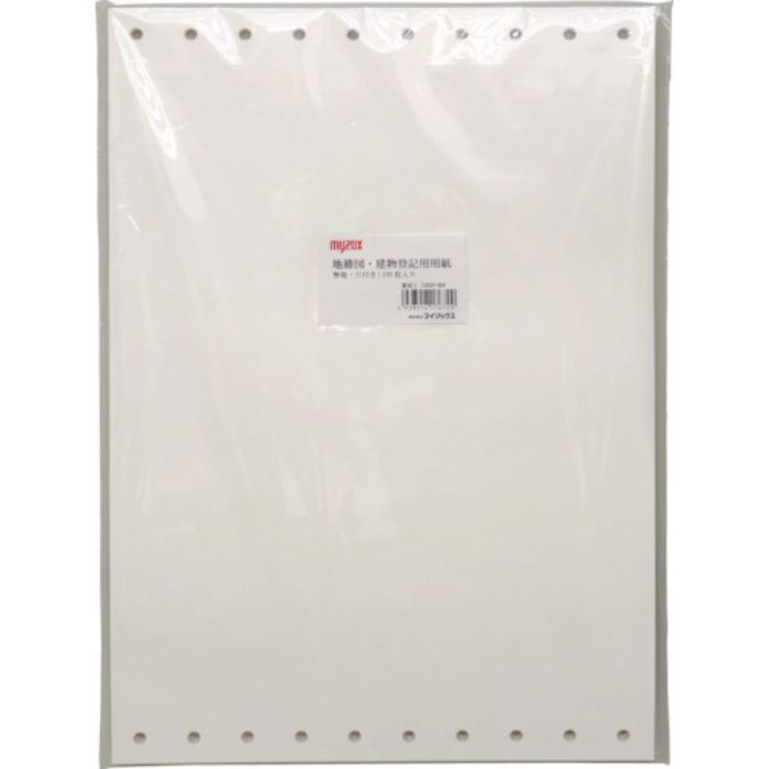 マイゾックス 地籍測量図用紙B4厚口<C65F-B4100P>(Tcode:8291216)