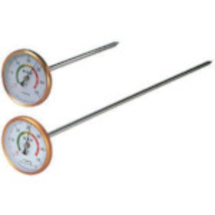 佐藤 バイメタル式温度計 穀温計 フレコン用 500L (2185-00)(Tcode:8051081)