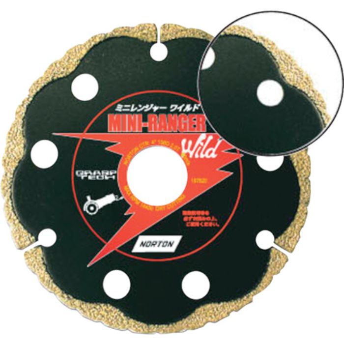 NORTON ダイヤモンドカッター ミニレンジャーワイルド125x2.2x22(Tcode:3204359)
