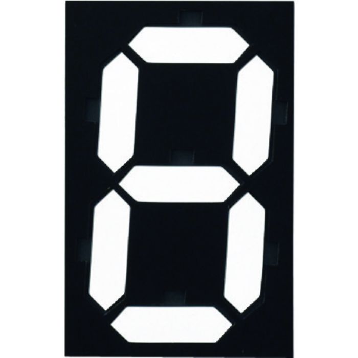 緑十字 デジタル型数字表示板(マグマック) マグネット切替式 マグマック(中) 140×90mm(Tcode:1063117)