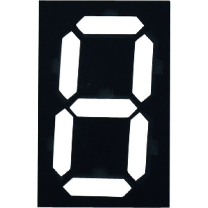 緑十字 デジタル型数字表示板(マグマック) マグネット切替式 マグマック(小) 110×70mm(Tcode:1138020)