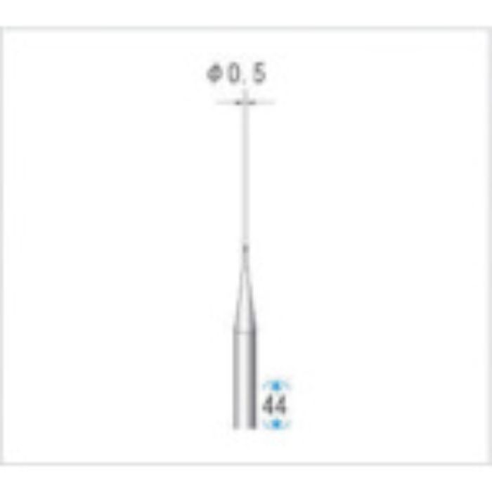 ナカニシ 超硬カッター 球(シングルカット) 刃径0.5mm 刃長0.5mm(Tcode:4762452)