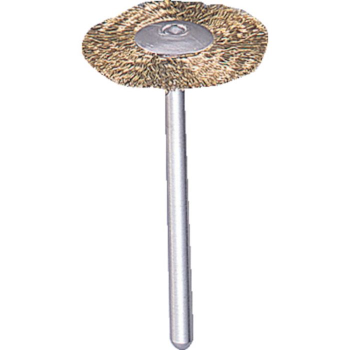 TRUSCO 平型ブラシ 真鍮 線0.1X外径Φ23X軸Φ3(Tcode:2167662)