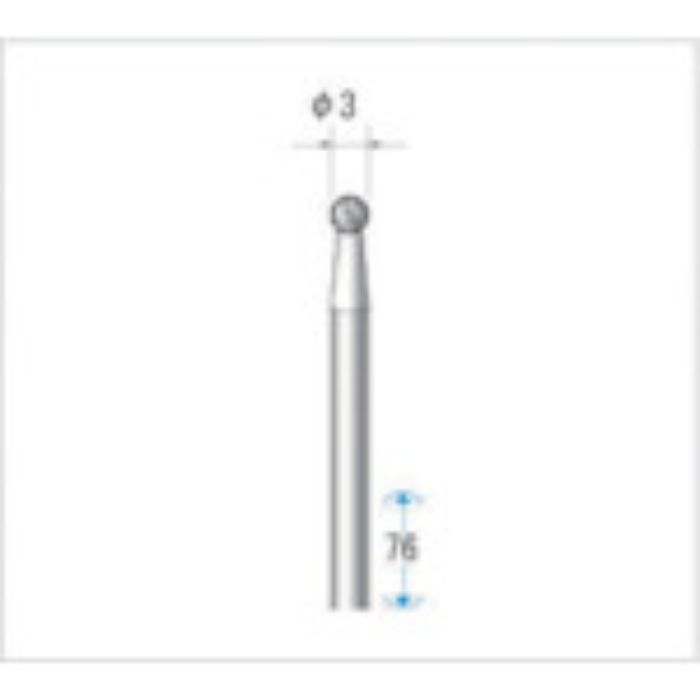 ナカニシ 超硬カッター ロング 刃径3mm(Tcode:4763025)