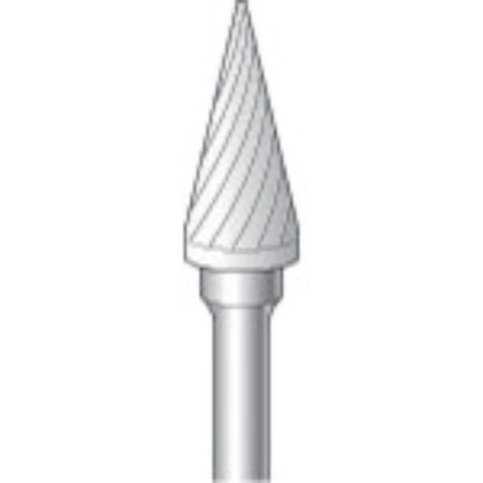 ナカニシ 超硬カッター テーパー(シングルカット)刃径6.3mm刃長12.7mm(Tcode:8293093)