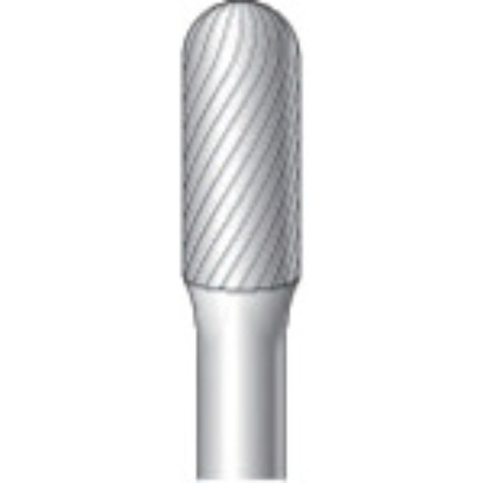 ナカニシ 超硬カッター 円筒先丸(シングルカット)刃径8.0mm刃長19.0mm(Tcode:8293153)