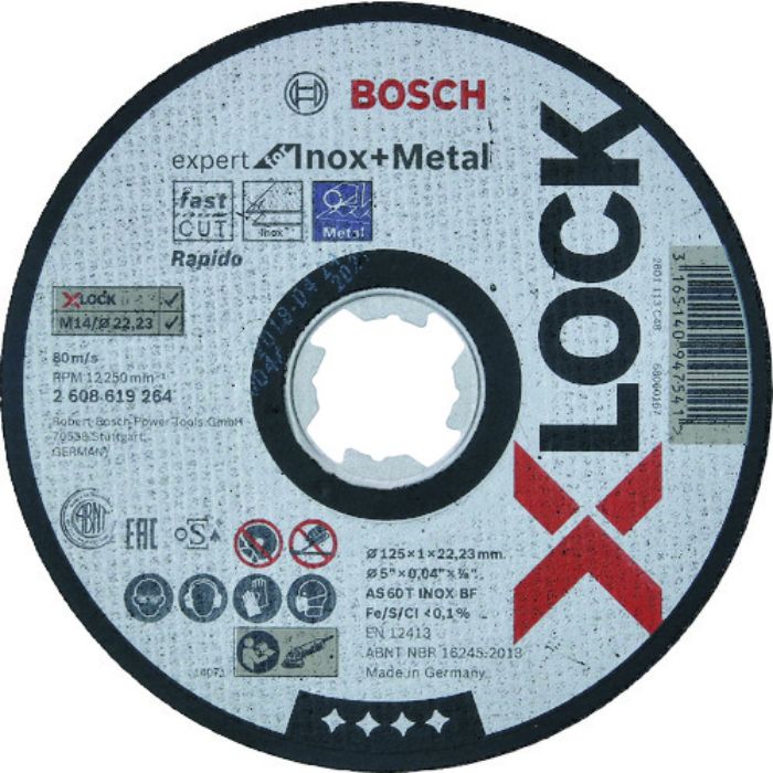 ボッシュ X-LOCK切断砥石125x1.0鉄ステンEX