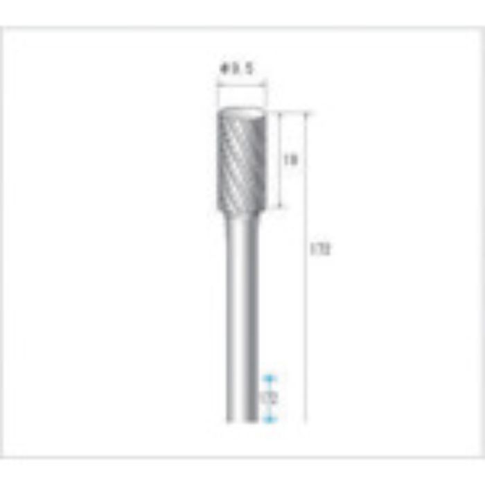 ナカニシ ロングシャフト超硬カッタ 刃径9.5mm(Tcode:4764200)