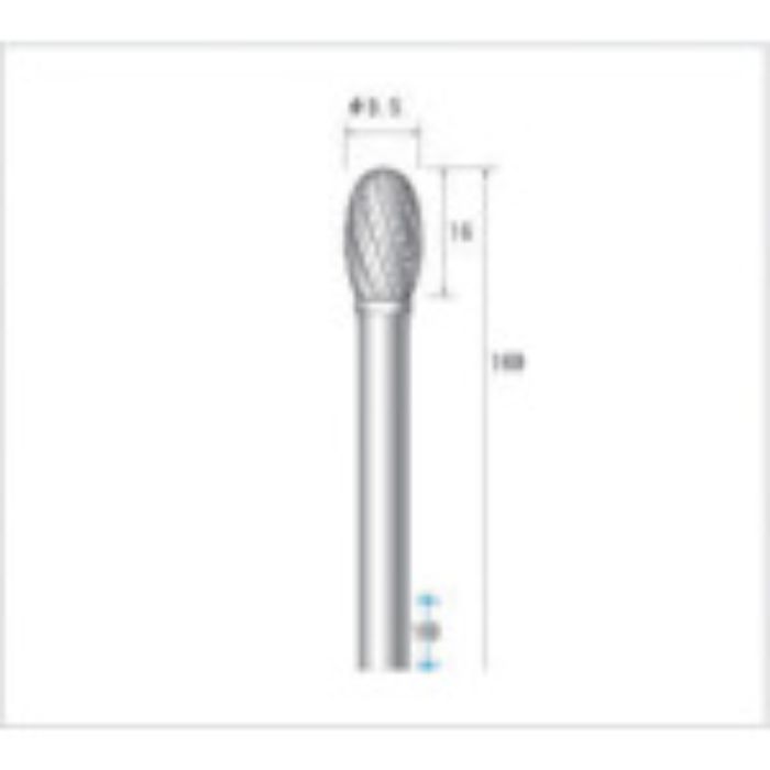 ナカニシ ロングシャフト超硬カッター 刃径9.5mm(Tcode:4764218)