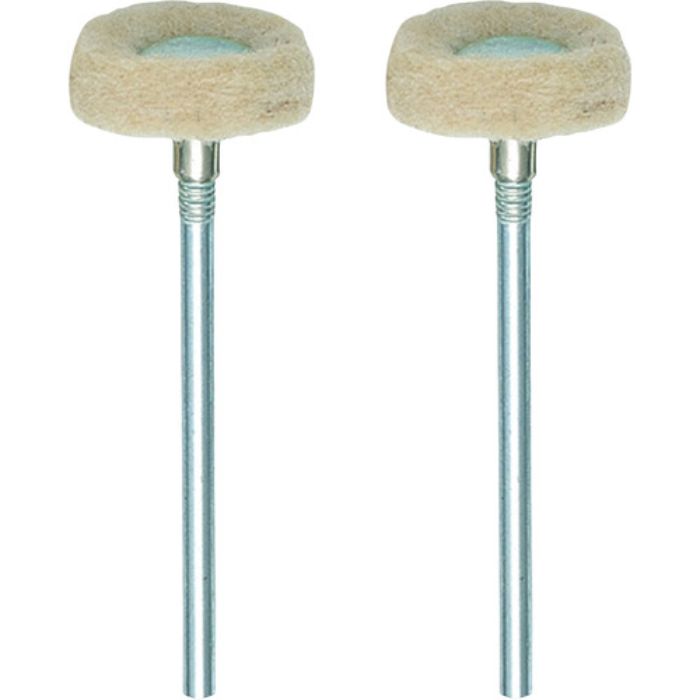 プロクソン マイクログラインダー用先端工具 純毛バフ2本 円盤(Tcode:2515863)